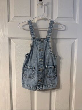 Cat & Jack Light Blue Denim Kids Overall Dress